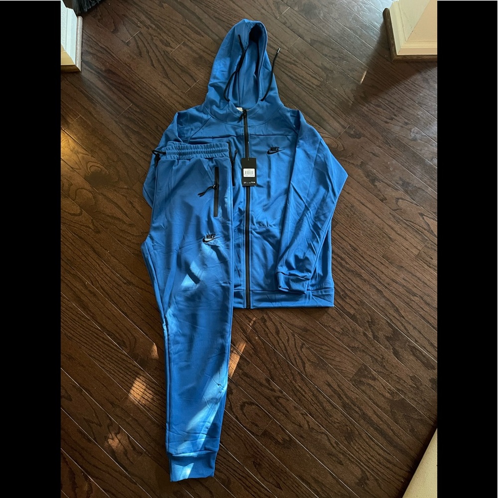 Royal blue Nike tracksuit